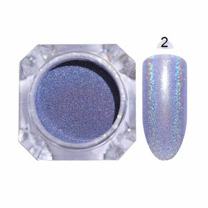 1g Holographic Nail Powder Glitter Laser Holo Shimmer Nail Art Decorations Manicure Shining Chrome Pigment