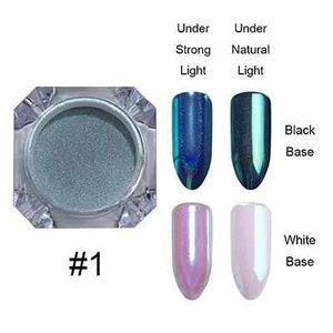 1g Holographic Nail Powder Glitter Laser Holo Shimmer Nail Art Decorations Manicure Shining Chrome Pigment