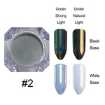 1g Holographic Nail Powder Glitter Laser Holo Shimmer Nail Art Decorations Manicure Shining Chrome Pigment