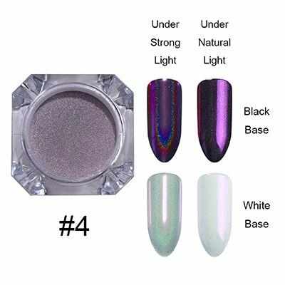 1g Holographic Nail Powder Glitter Laser Holo Shimmer Nail Art Decorations Manicure Shining Chrome Pigment