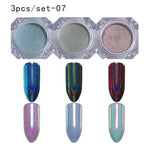 1g Holographic Nail Powder Glitter Laser Holo Shimmer Nail Art Decorations Manicure Shining Chrome Pigment