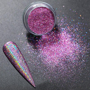 1g Holographic Nail Powder Glitter Laser Holo Shimmer Nail Art Decorations Manicure Shining Chrome Pigment