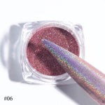 Gradient Laser Mirror Glitter Powder Holographic Sequins Nail Art Chrome Pigment Sparkly Paillette Manicure Decoration JI1028