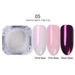 1 Box Mirror Rose Gold Nail Glitter Chrome Pigment Glitter Dust Chameleon Mirror Nail Powder anicure Nail Art