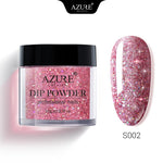 AZURE BEAUTY Holographic Glitter Dipping Powder Nail Art Gradient Color Sparkly Dip Powder Shiny Glitter Dip System Powder