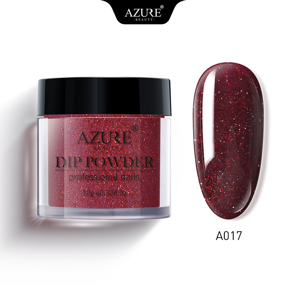 AZURE BEAUTY Holographic Glitter Dipping Powder Nail Art Gradient Color Sparkly Dip Powder Shiny Glitter Dip System Powder