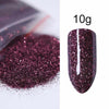 10g Colorful Shimmer Nail Glitter Shining Holographic Powder for Gel Polish Nail Art Decorations Manicure Design 20 Colors