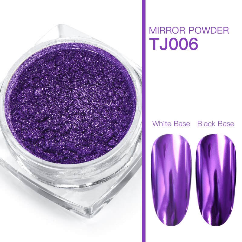 0.5g Mirror Nail Glitter Powder Magic Mirror Powder Pigment Dust Holographic Nail Art UV Gel Polishing Decorations Manicure