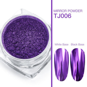 0.5g Mirror Nail Glitter Powder Magic Mirror Powder Pigment Dust Holographic Nail Art UV Gel Polishing Decorations Manicure