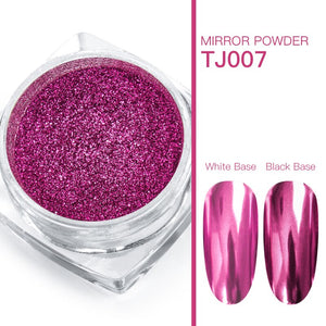 0.5g Mirror Nail Glitter Powder Magic Mirror Powder Pigment Dust Holographic Nail Art UV Gel Polishing Decorations Manicure