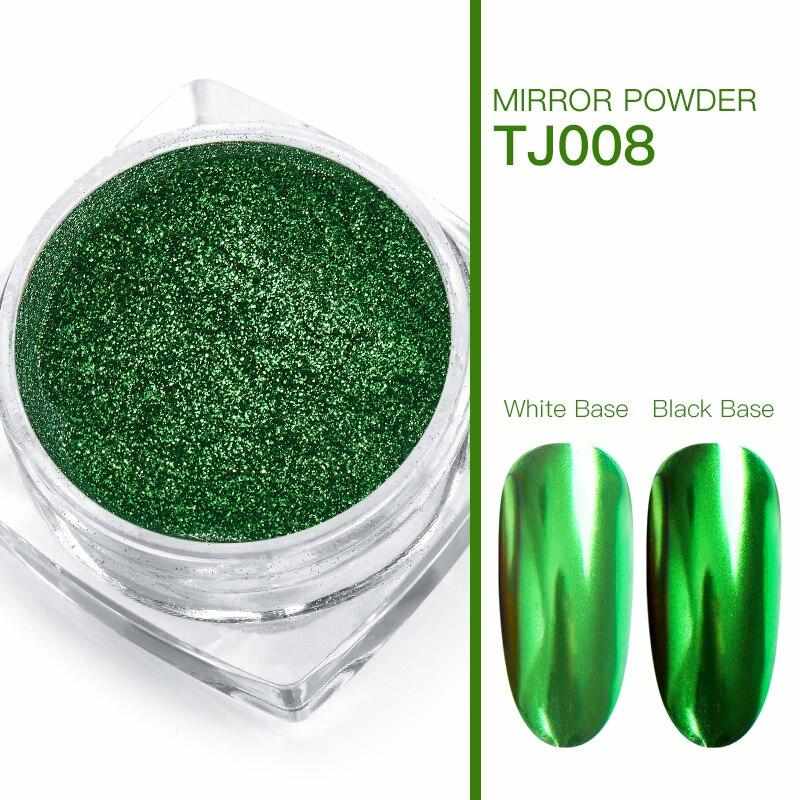 0.5g Mirror Nail Glitter Powder Magic Mirror Powder Pigment Dust Holographic Nail Art UV Gel Polishing Decorations Manicure