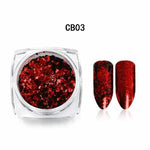 0.5g Mirror Nail Glitter Powder Magic Mirror Powder Pigment Dust Holographic Nail Art UV Gel Polishing Decorations Manicure