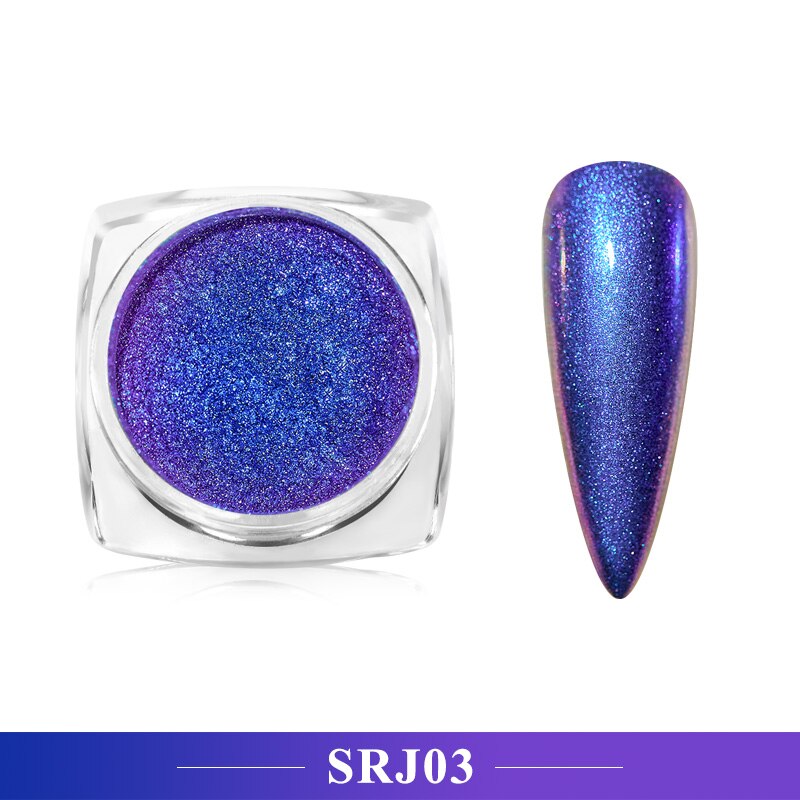 0.5g Mirror Nail Glitter Powder Magic Mirror Powder Pigment Dust Holographic Nail Art UV Gel Polishing Decorations Manicure