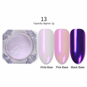 1 Box Mirror Glitter Nail Polish Chrome Pigment Powder DIY Salon Holographic Powder Neon Nail Art Decoration Manicure Decoration