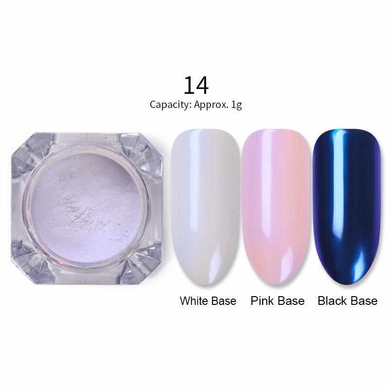 1 Box Mirror Glitter Nail Polish Chrome Pigment Powder DIY Salon Holographic Powder Neon Nail Art Decoration Manicure Decoration