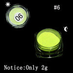 1 Box Neon Phosphor Powder Nail Glitter Powder 10 Colors Dust Luminous Pigment Fluorescent Powder Nail Glitters Glow in the Dark