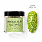 BORN PRETTY Holographic Dipping Nail Powder Glitter Without Lamp Dip Nail Powder Base Top Activator Nail Kit Nail Art Decoration