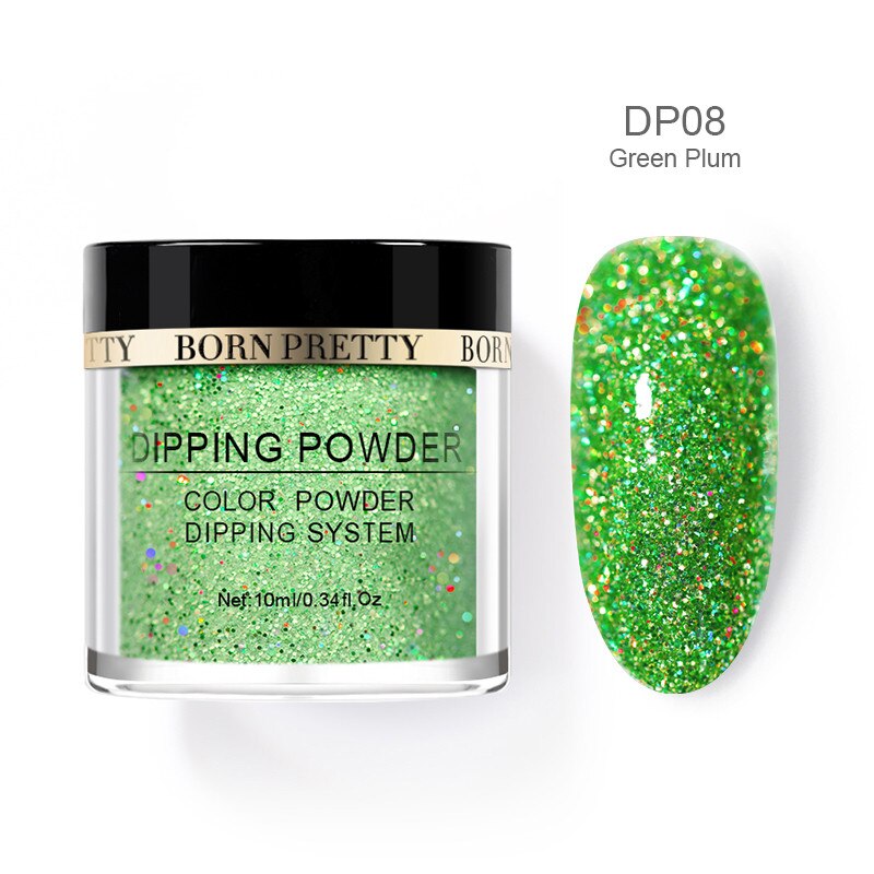 BORN PRETTY Holographic Dipping Nail Powder Glitter Without Lamp Dip Nail Powder Base Top Activator Nail Kit Nail Art Decoration