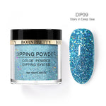 BORN PRETTY Holographic Dipping Nail Powder Glitter Without Lamp Dip Nail Powder Base Top Activator Nail Kit Nail Art Decoration