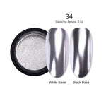 1 Box Pearl Nail Glitter Powder Shiny Mirror Holographic Neon Shimmer Pigment Powder Dust Manicure Nail Art Decorations