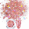 1 Box Holographics Nail Glitter Powder MIxed Butterfly Star Colorful Irregular Flakes Sequins Nail Art Decorations Palliette