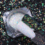 1 Box Holographics Nail Glitter Powder MIxed Butterfly Star Colorful Irregular Flakes Sequins Nail Art Decorations Palliette