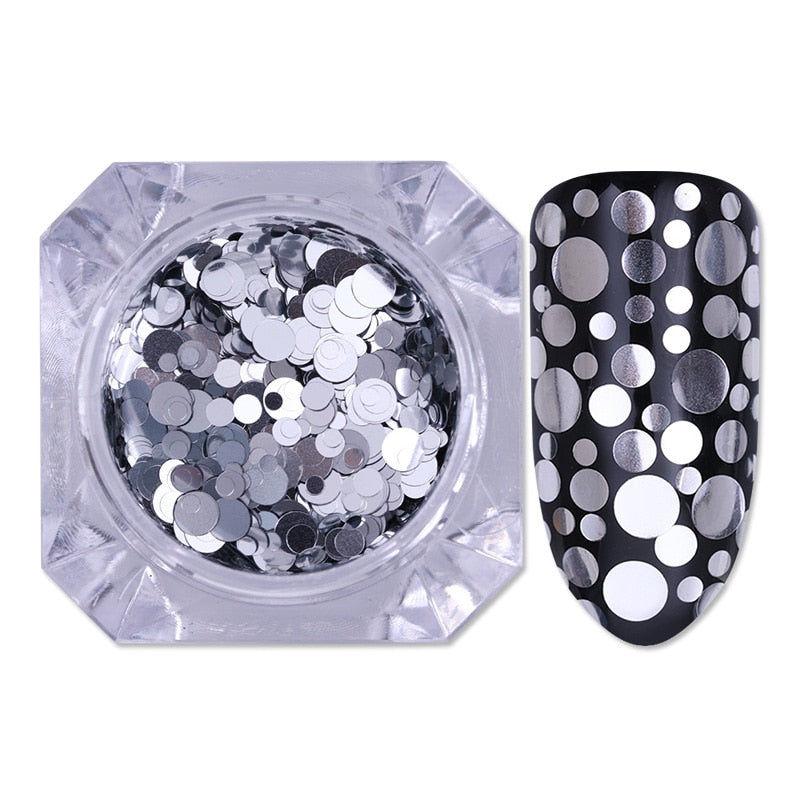 1 Box Holographics Nail Glitter Powder MIxed Butterfly Star Colorful Irregular Flakes Sequins Nail Art Decorations Palliette