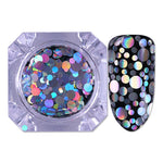 1 Box Holographics Nail Glitter Powder MIxed Butterfly Star Colorful Irregular Flakes Sequins Nail Art Decorations Palliette