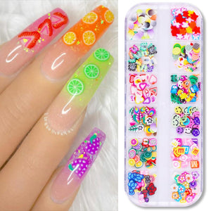 1 Box Holographics Nail Glitter Powder MIxed Butterfly Star Colorful Irregular Flakes Sequins Nail Art Decorations Palliette