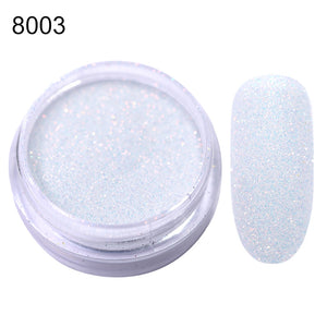 1g Holographic Nail Glitter Powder Gold Sliver Pigment Shinny Chrome Dust Nail Art DIY Decoration For Gel Polishs Nails