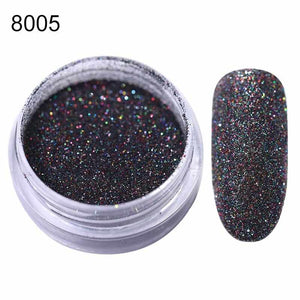 1g Holographic Nail Glitter Powder Gold Sliver Pigment Shinny Chrome Dust Nail Art DIY Decoration For Gel Polishs Nails