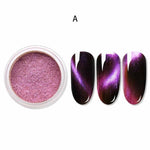 0.5g/Bottle 3D Cat Eye Magnet Nail Glitter Magnetic Powder Mirror Effect Pigment Dust Nail Art Decorations SF3096