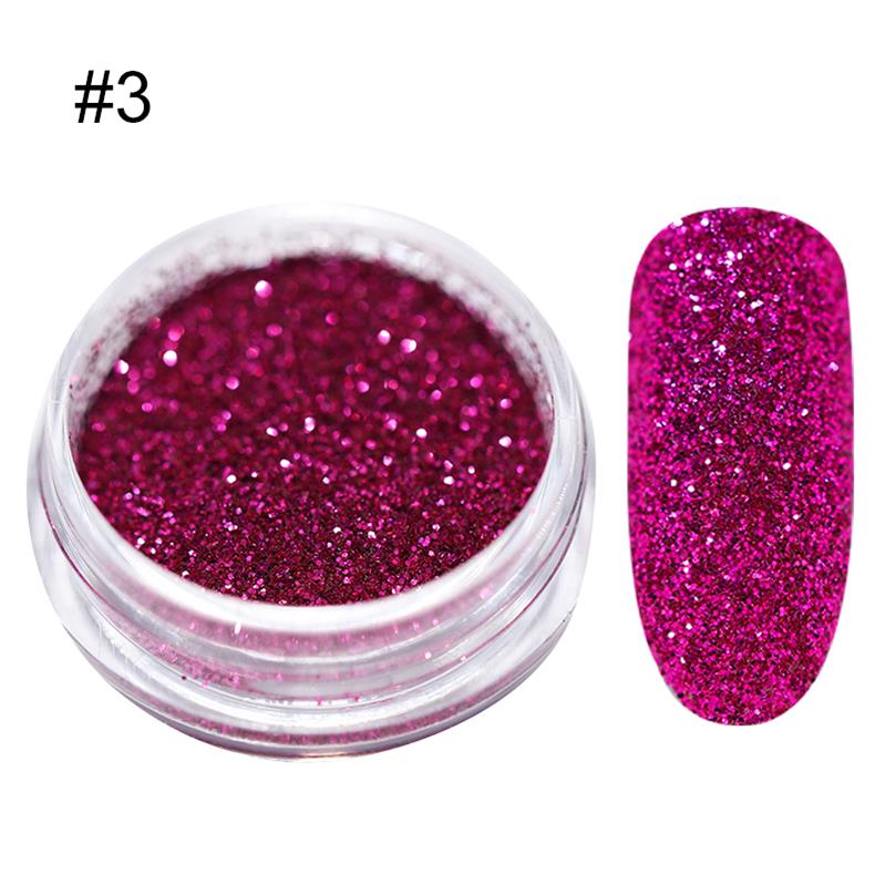 0.5g 1g Holographic Laser Powder Pink Gradient Nail Art Glitter Chrome Powder Pigment Manicure Nail Gel Polish Glitter Dust