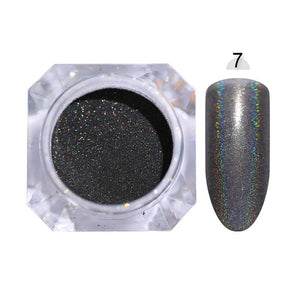 0.5g 1g Holographic Laser Powder Pink Gradient Nail Art Glitter Chrome Powder Pigment Manicure Nail Gel Polish Glitter Dust