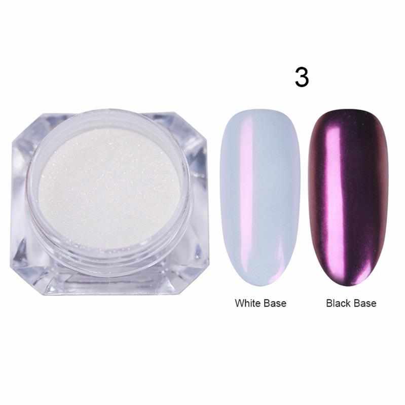 0.5g 1g Holographic Laser Powder Pink Gradient Nail Art Glitter Chrome Powder Pigment Manicure Nail Gel Polish Glitter Dust