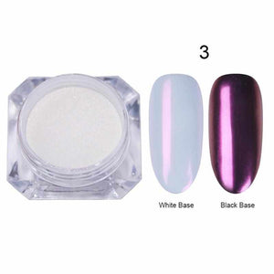 0.5g 1g Holographic Laser Powder Pink Gradient Nail Art Glitter Chrome Powder Pigment Manicure Nail Gel Polish Glitter Dust