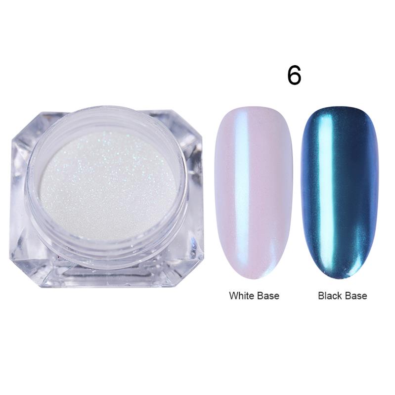 0.5g 1g Holographic Laser Powder Pink Gradient Nail Art Glitter Chrome Powder Pigment Manicure Nail Gel Polish Glitter Dust