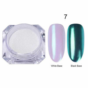 0.5g 1g Holographic Laser Powder Pink Gradient Nail Art Glitter Chrome Powder Pigment Manicure Nail Gel Polish Glitter Dust