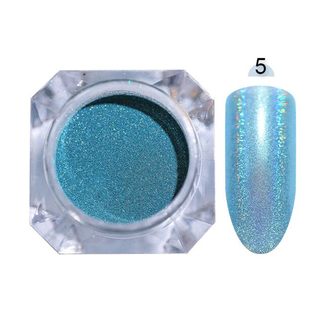 1g Chameleon Nail Powder Mirror Matte Effect Chrome Manicure Nail Art Pigment Powder Glitter Nail Dust 4 Colors UV Gel Polish