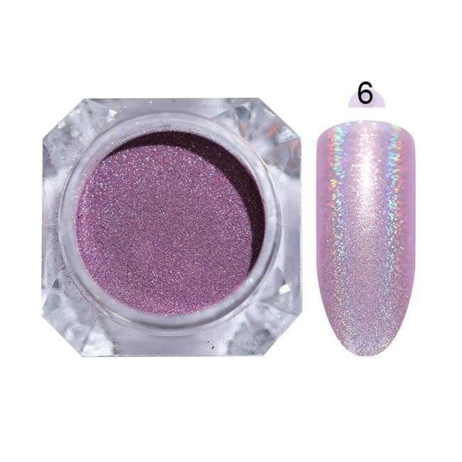 1g Chameleon Nail Powder Mirror Matte Effect Chrome Manicure Nail Art Pigment Powder Glitter Nail Dust 4 Colors UV Gel Polish