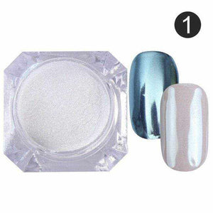 1g Chameleon Nail Powder Mirror Matte Effect Chrome Manicure Nail Art Pigment Powder Glitter Nail Dust 4 Colors UV Gel Polish