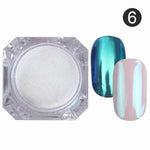 1g Chameleon Nail Powder Mirror Matte Effect Chrome Manicure Nail Art Pigment Powder Glitter Nail Dust 4 Colors UV Gel Polish