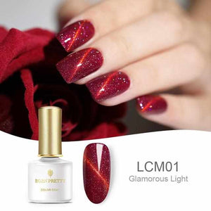 BORN PRETTY Shimmer 3D Cat Eye Nail Gel Polish 6ml Magnetic Gel Soak Off UV Gel Manicure Nail Art Gel Lacquer Varnish